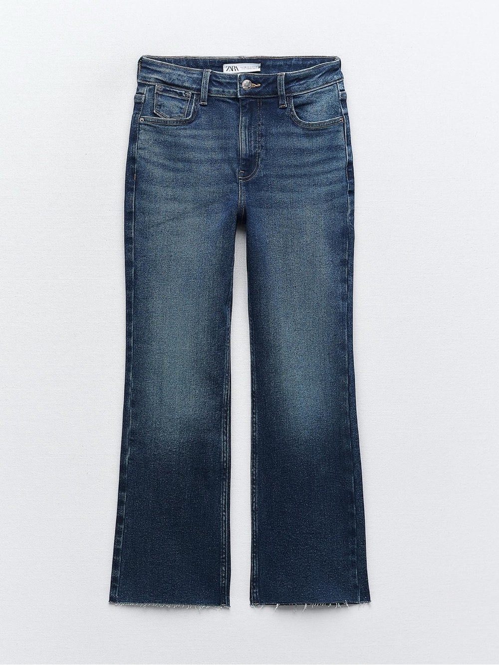 Zara High Waisted mini flare jeans